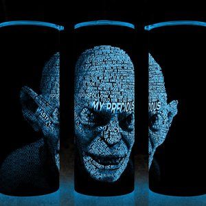 Glow in the Dark Gollum Lord of the Rings Cup Mug Tumbler 20oz